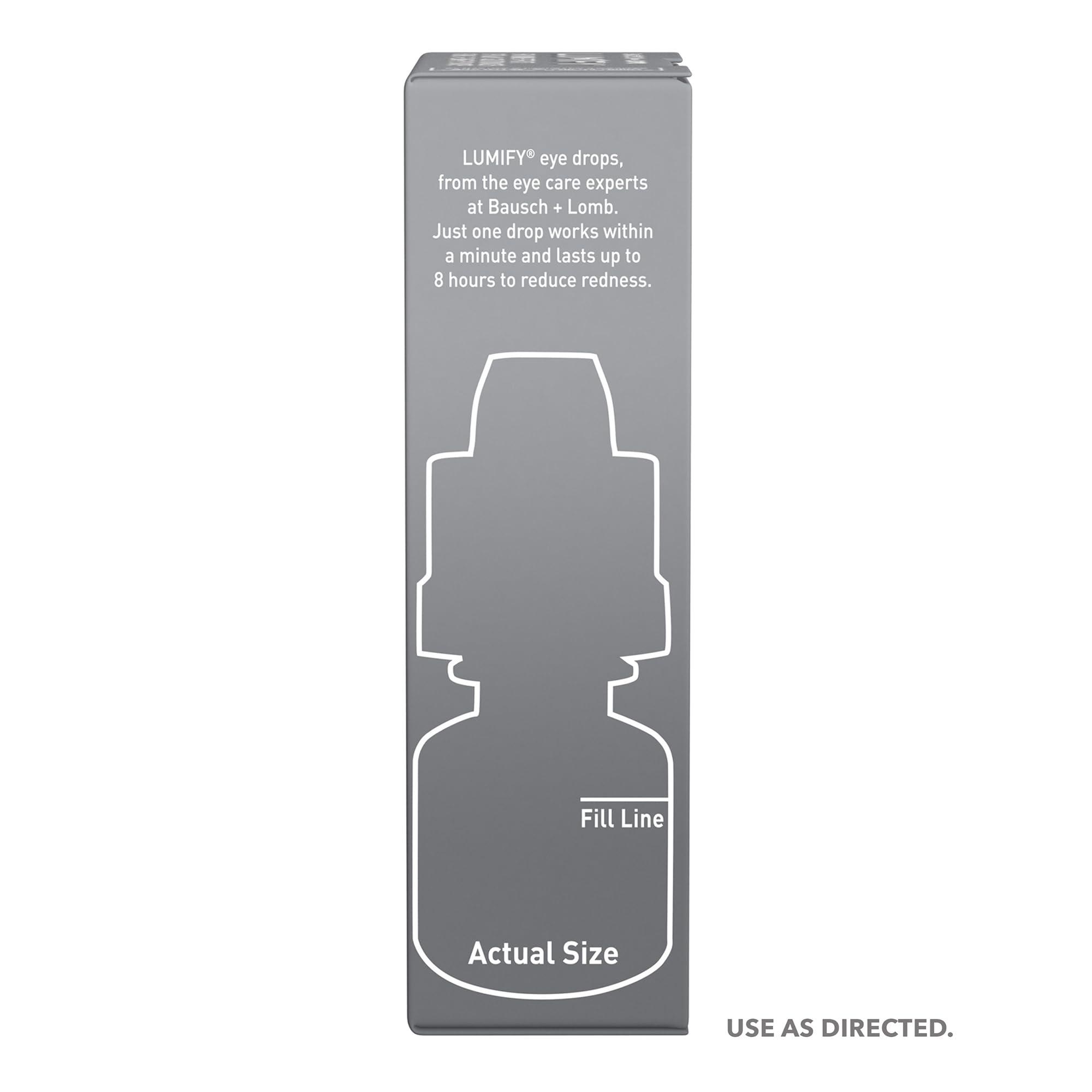LUMIFY Eye Drops for Red Eyes, Redness Reliever for Brighter Looking Eyes, Works in 1 Minute & Lasts Up to 8 Hours, Eye Drops, 0.25 Fl Oz (7.5mL) - Image 9
