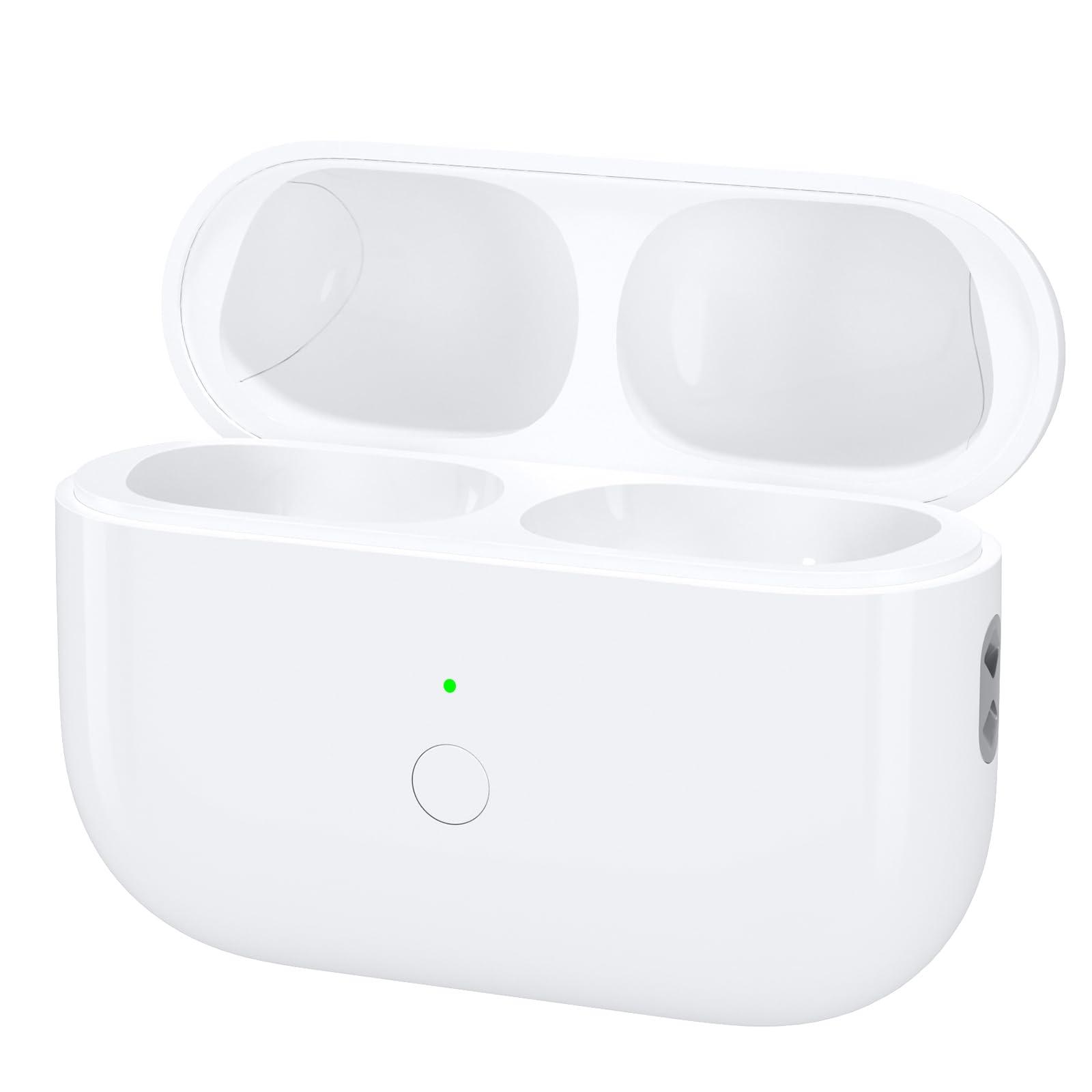 JKV Wireless Charging Replacement for AirPod Pro 1 2 Charging Case with Type-C Port, Only Compatible with Air Pods Pro 1st 2nd Charger Case with Blue Tooth Pairing Sync Button, no Airpod