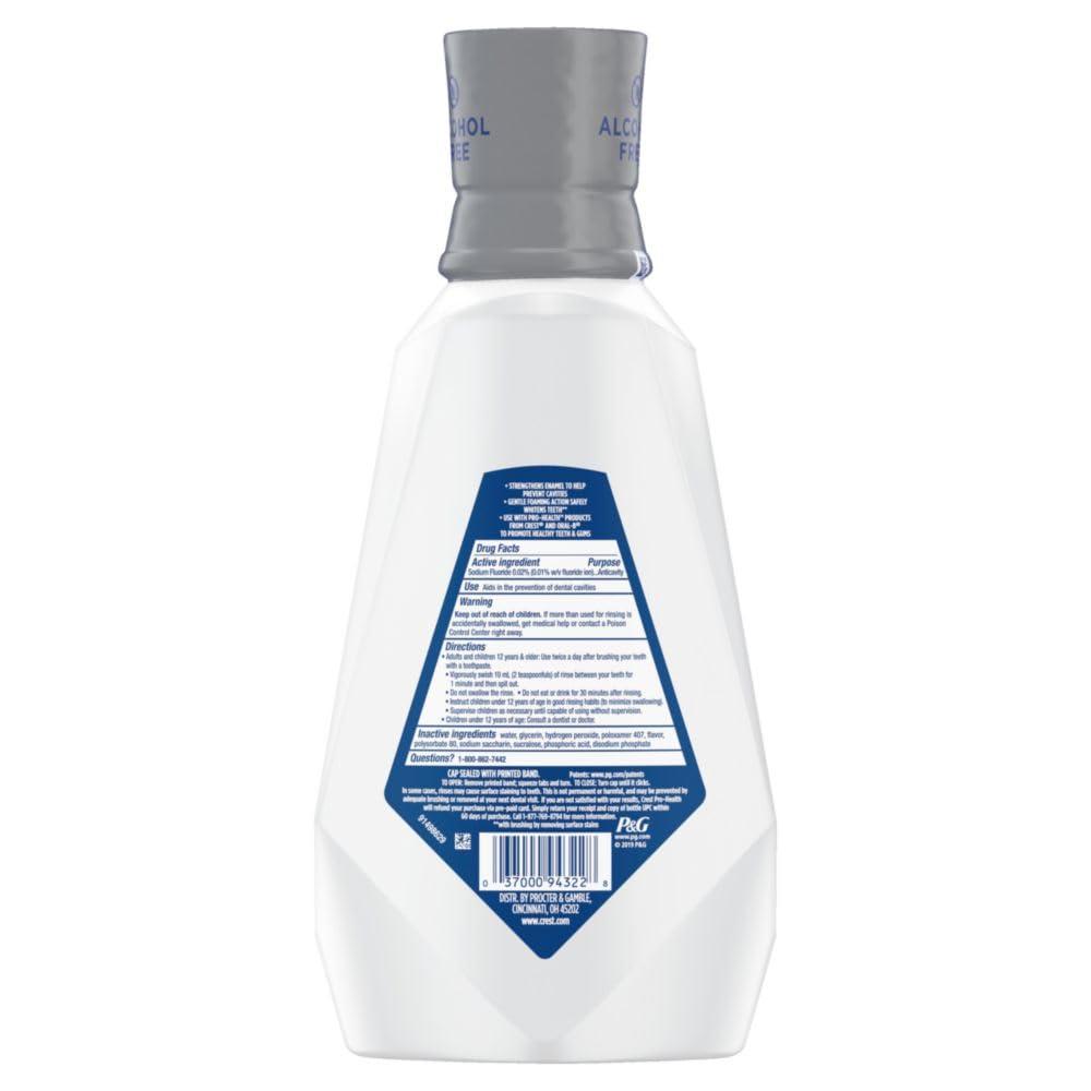 Crest Pro-Health Advanced Mouthwash, Alcohol Free, Extra Whitening, Energizing Mint Flavor, 946 mL (32 fl oz) - Image 11