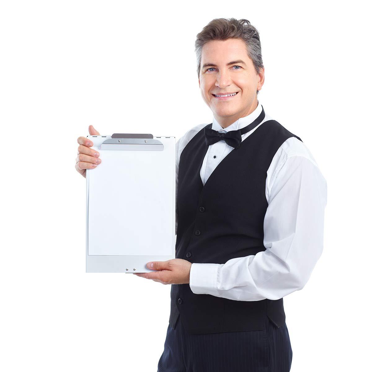 ZCZN Recycled Aluminum Storage Clipboard, Clipboard Box, Form Holder, Suitable for School, Office, Jobsite or Medical Staff, 9.25 x 13.78 Inches, Silver - Image 7