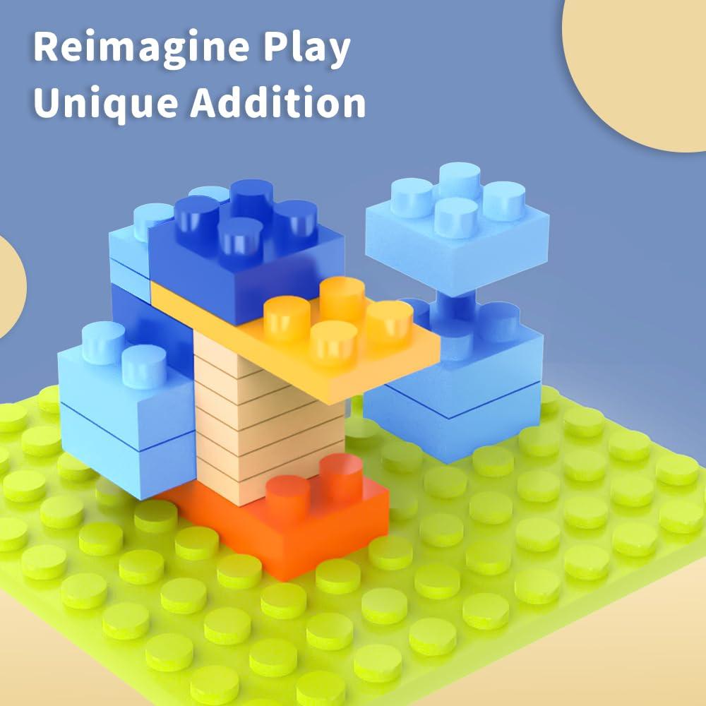 1100 Piece Building Blocks Classic Building Toys, Creative Bulk Building Bricks Sets Compatible with Legos Baseplate Sets 17 Colors Mixed 147 Shapes for Kids Party Favors Birthday - Image 6