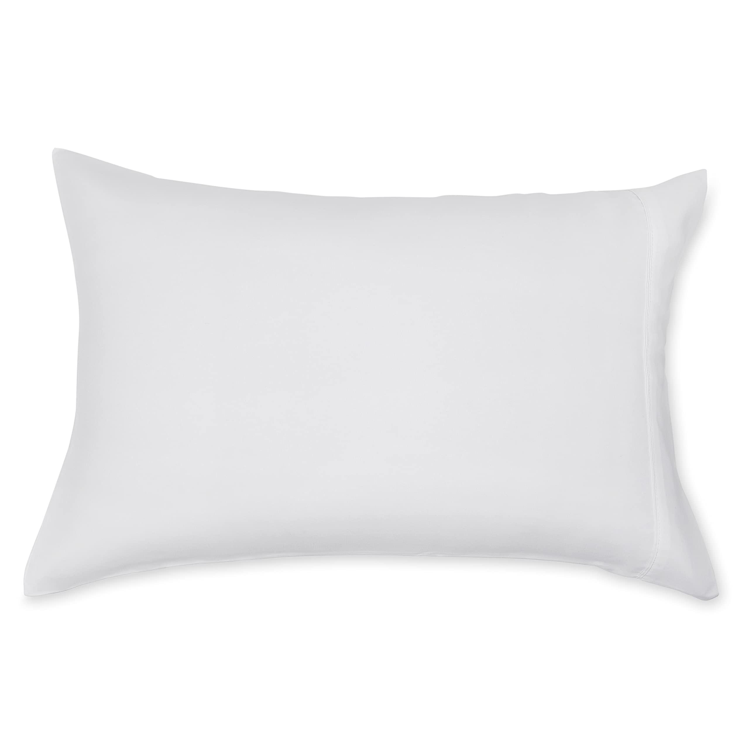 Amazon Basics Standard Pillow Cases Set of 2 - Lightweight, Super Soft Easy Care Microfiber, Bright White, 30" L x 20" W, Pillows Not Included - Image 4