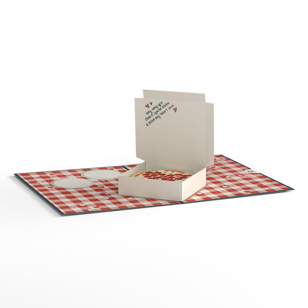 Lovepop Everyday Pop-Up Card for Her, Him - 3D Love Novelty Greeting Cards - Pizza Stolen a Pizza My Heart - 5" x 7" - Blank Notecard & Envelope Included - Image 5