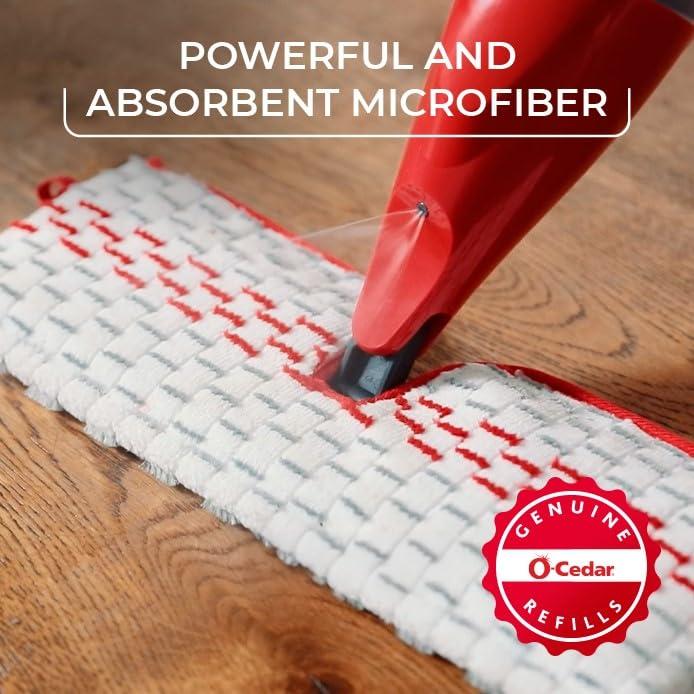 O-Cedar ProMist MAX Microfiber Spray Mop Removes 99% of Bacteria with just Water, Features 1 Extra Refill - Image 8