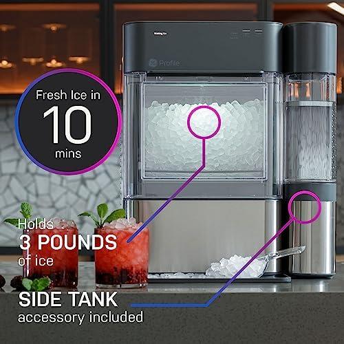 GE Profile Opal 2.0 XL with 1 Gallon Tank, Chewable Crunchable Countertop Nugget Ice Maker, Scoop included, 38 lbs in 24 hours, Pellet Ice Machine with WiFi & Smart Connected, Stainless Steel - Image 5