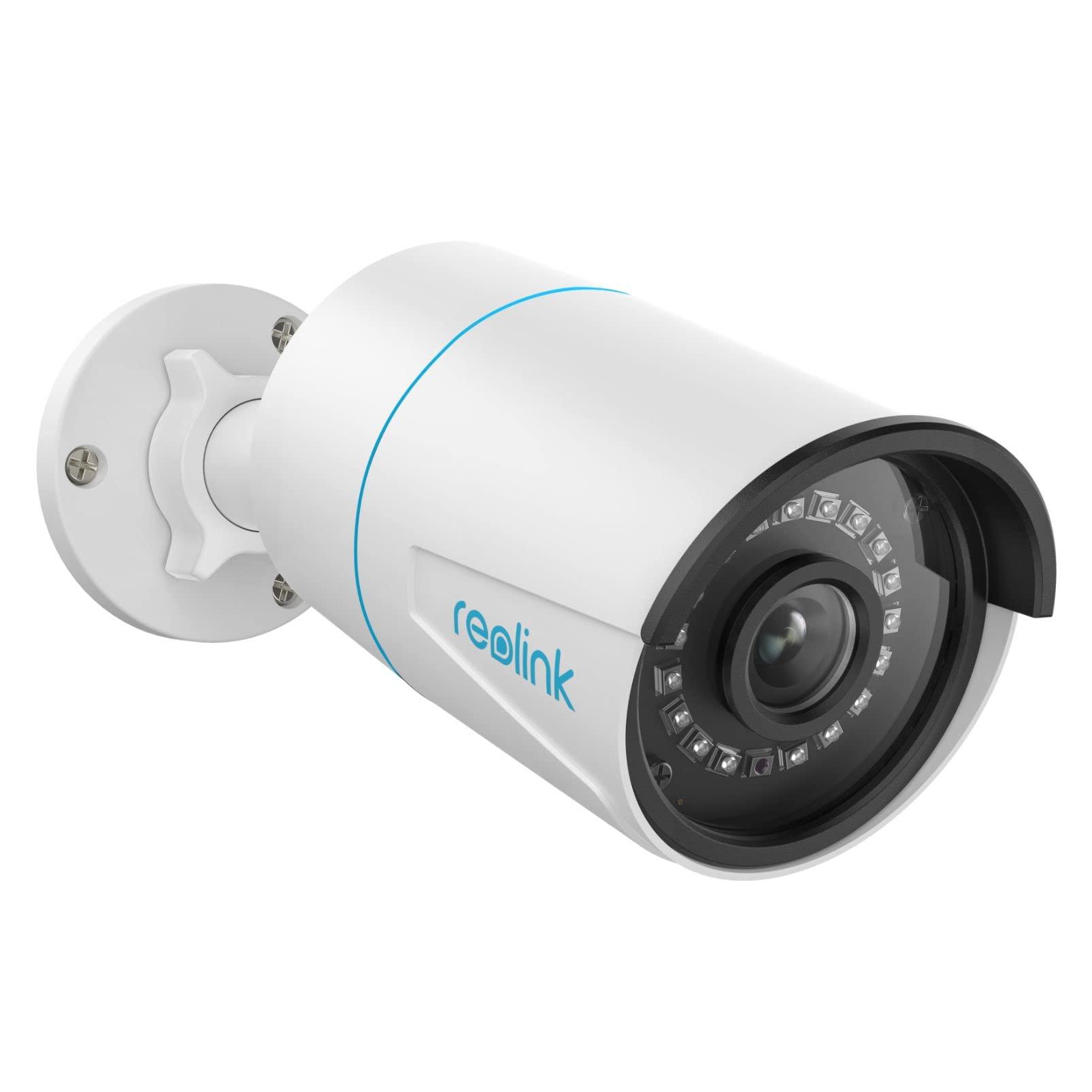 REOLINK 5MP Security PoE IP Camera, Person/Vehicle/Pet Detection, Time-Lapse, 100ft IR Night Vision, Work with Smart Home, Support 256GB SD Card, Surveillance Outdoor Indoor, RLC-510A