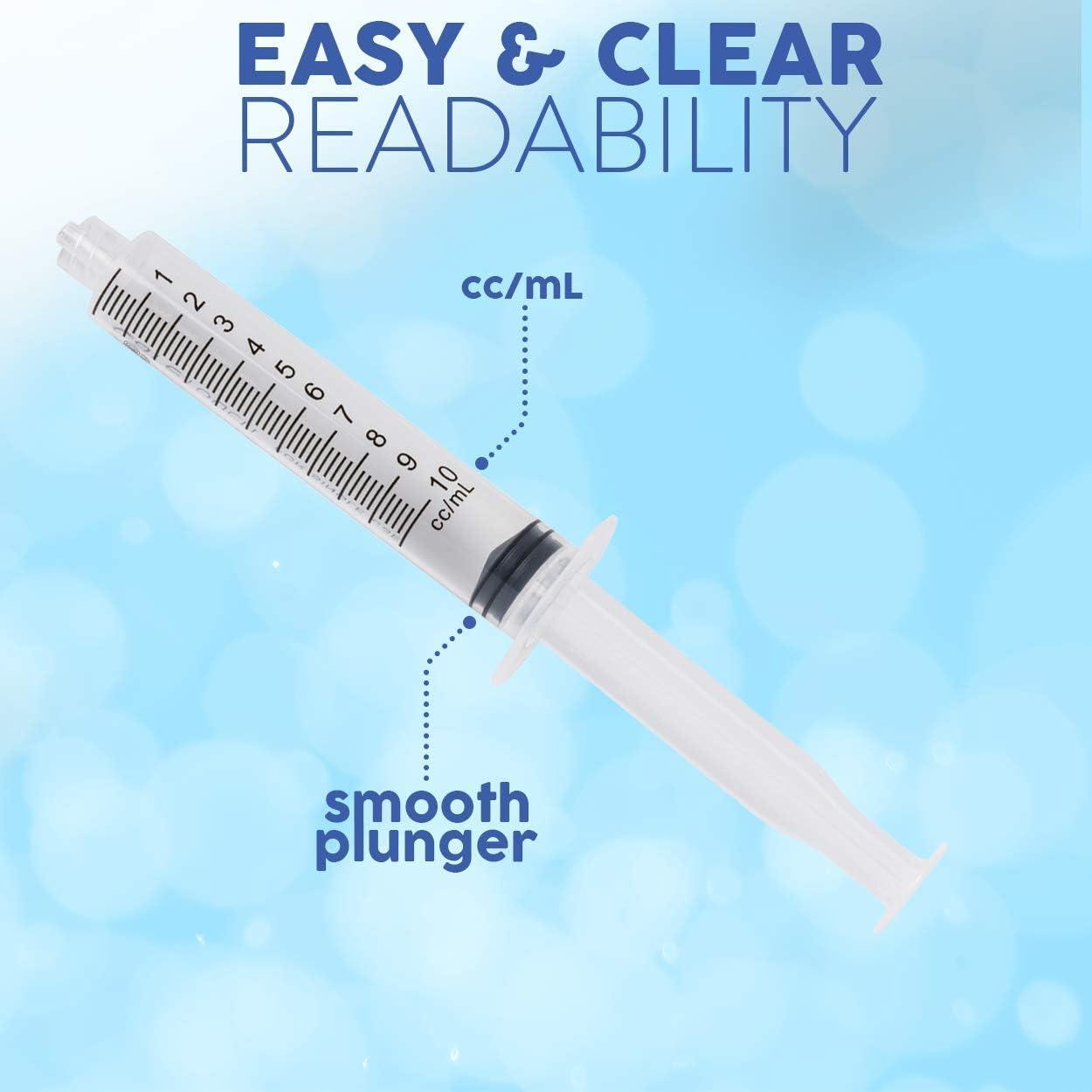 Care Touch CTSLL10 10mL Syringe Only - Luer Lock Syringe Tip (No Needle),100 Count (Pack of 1) - Image 5