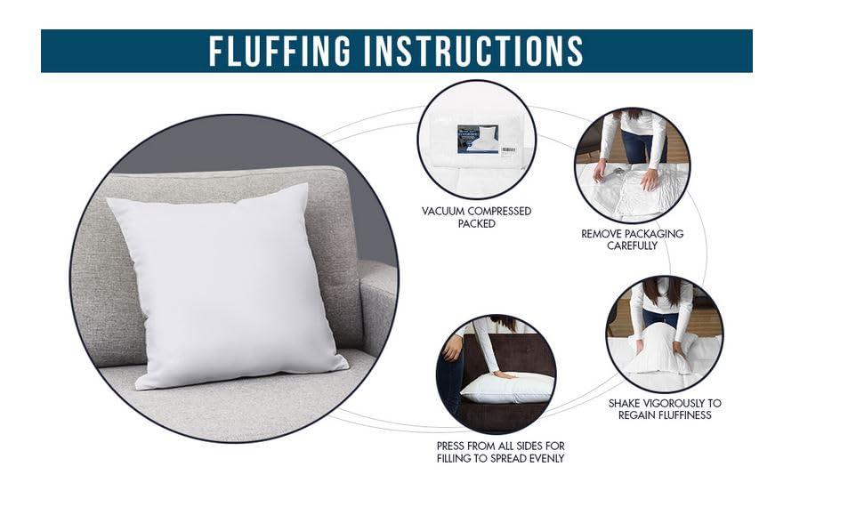 Utopia Bedding Throw Pillows (Pack of 2, White), 12 x 20 Inches Indoor Decorative Pillow Insert for Sofa, Bed and Couch - Image 9