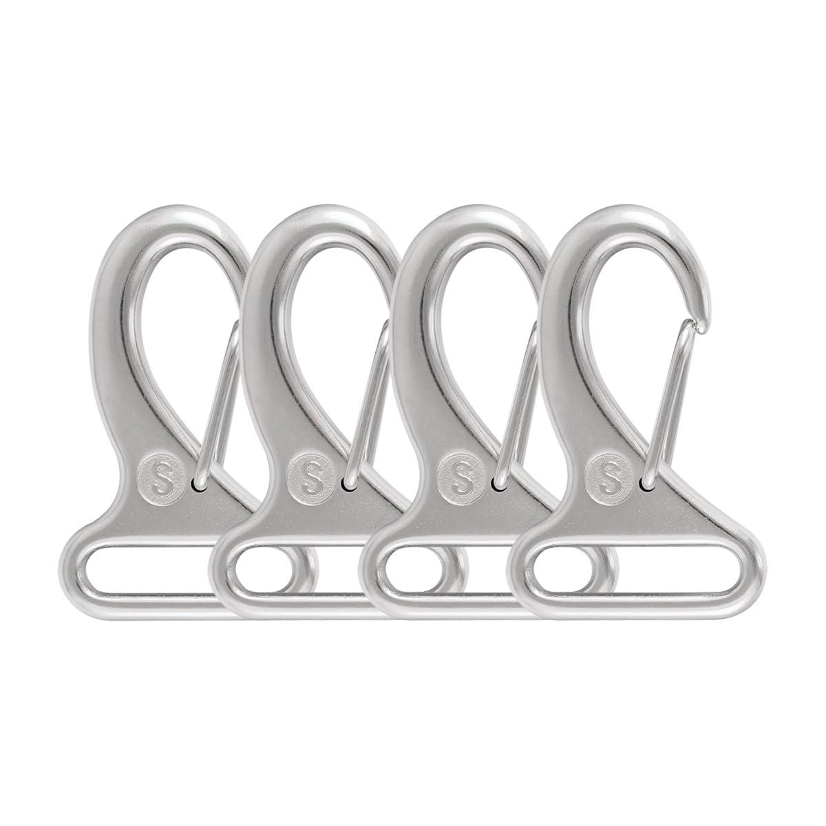 SHONAN Webbing Clips 1 Inch, Marine Grade Metal Buckles for Straps, Stainless Steel Strap Clips Snap Buckles for Straps