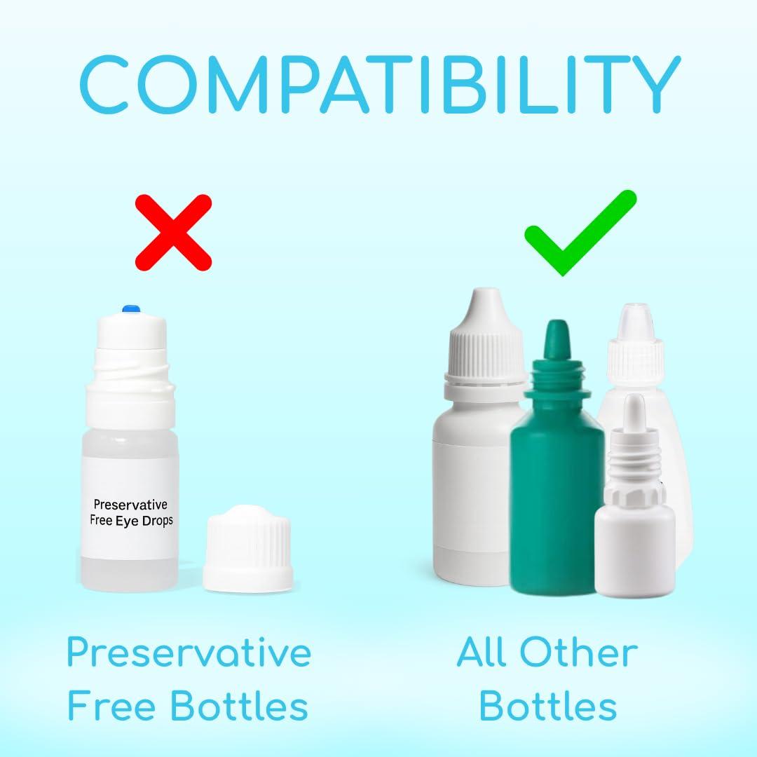 Precision Dropper - Eye Drop Assist Device – Mess-Free Eyedrop – No Head Tilt, Less Flinching, and Comfortable use - Compatible with Most Bottles - Eyedropper Dispenser (1-Pack) - Image 5