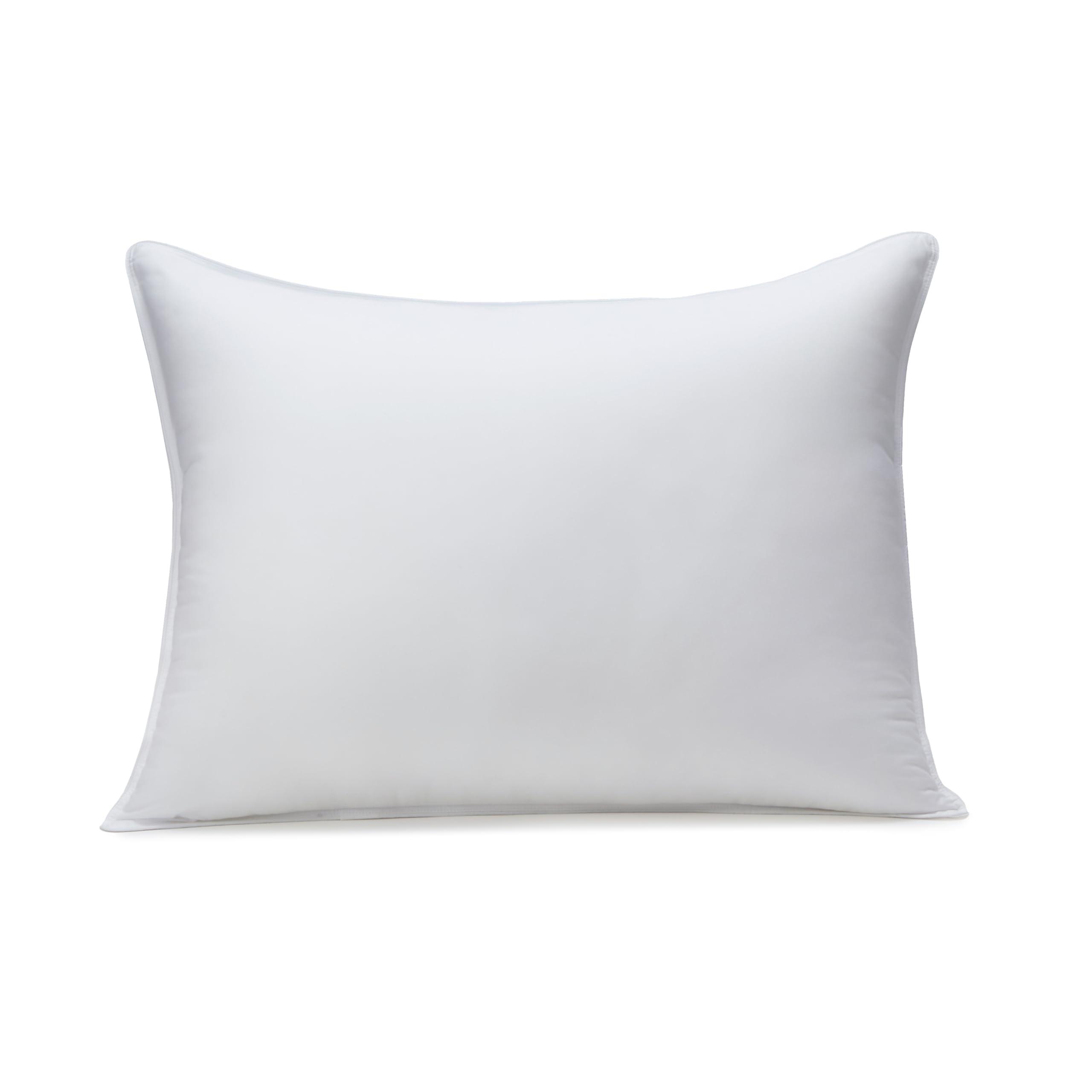 Amazon Basics Down Alternative Pillow for Back Side Sleepers, Medium Density, Standard Size, 26" x 20", 2-Pack, White - Image 2