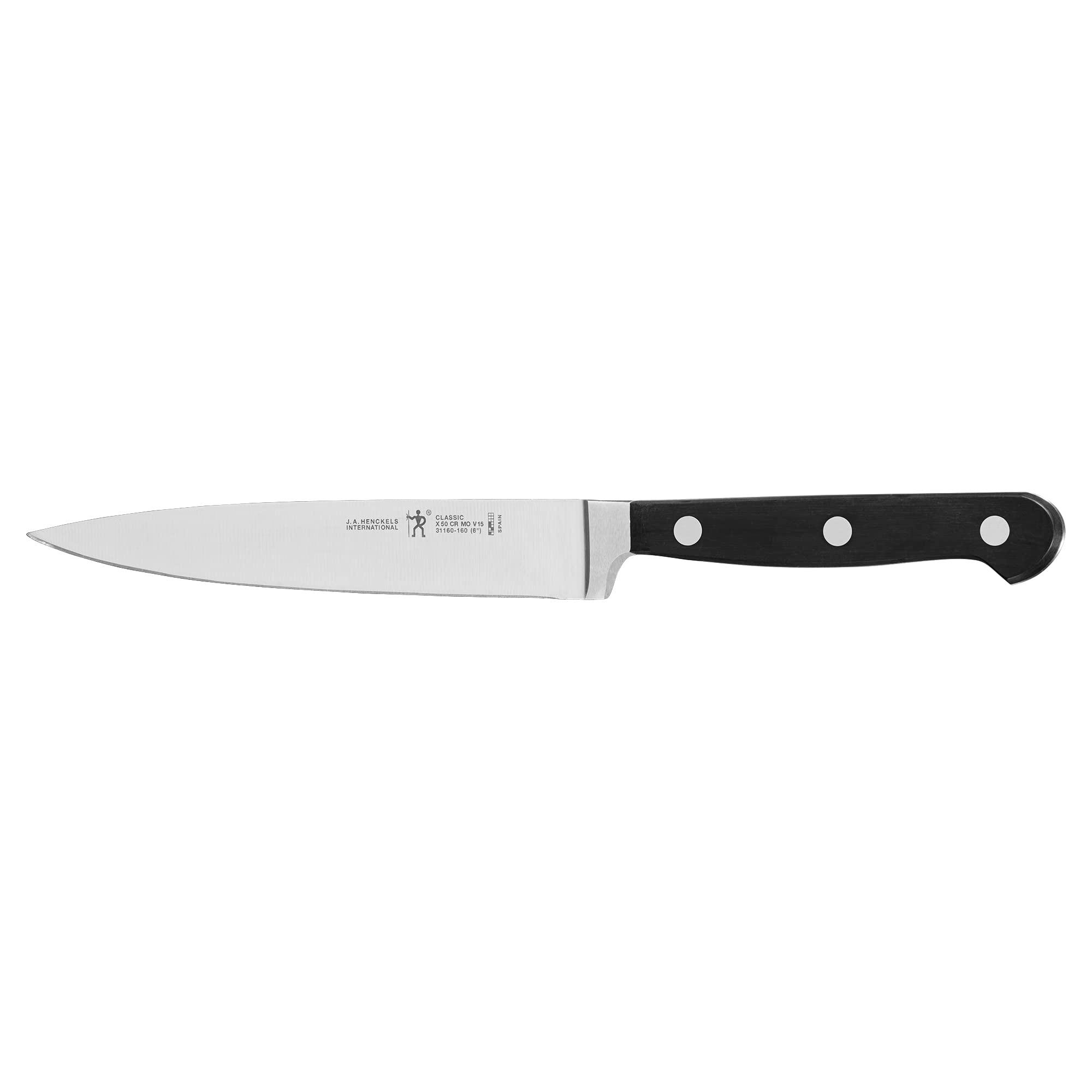 HENCKELS Classic Razor-Sharp 3-Piece Kitchen Knife Set, Chef Knife, Paring Knife, Utility Knife, German Engineered Informed by 100+ Years of Mastery, Stainless Steel - Image 6