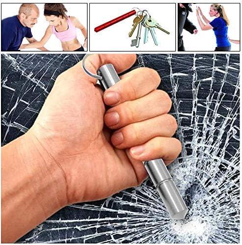 Design-Pie Safety Key Chain, Solid Aluminum Short Stick Protection Gift Keychains for Women - Image 6