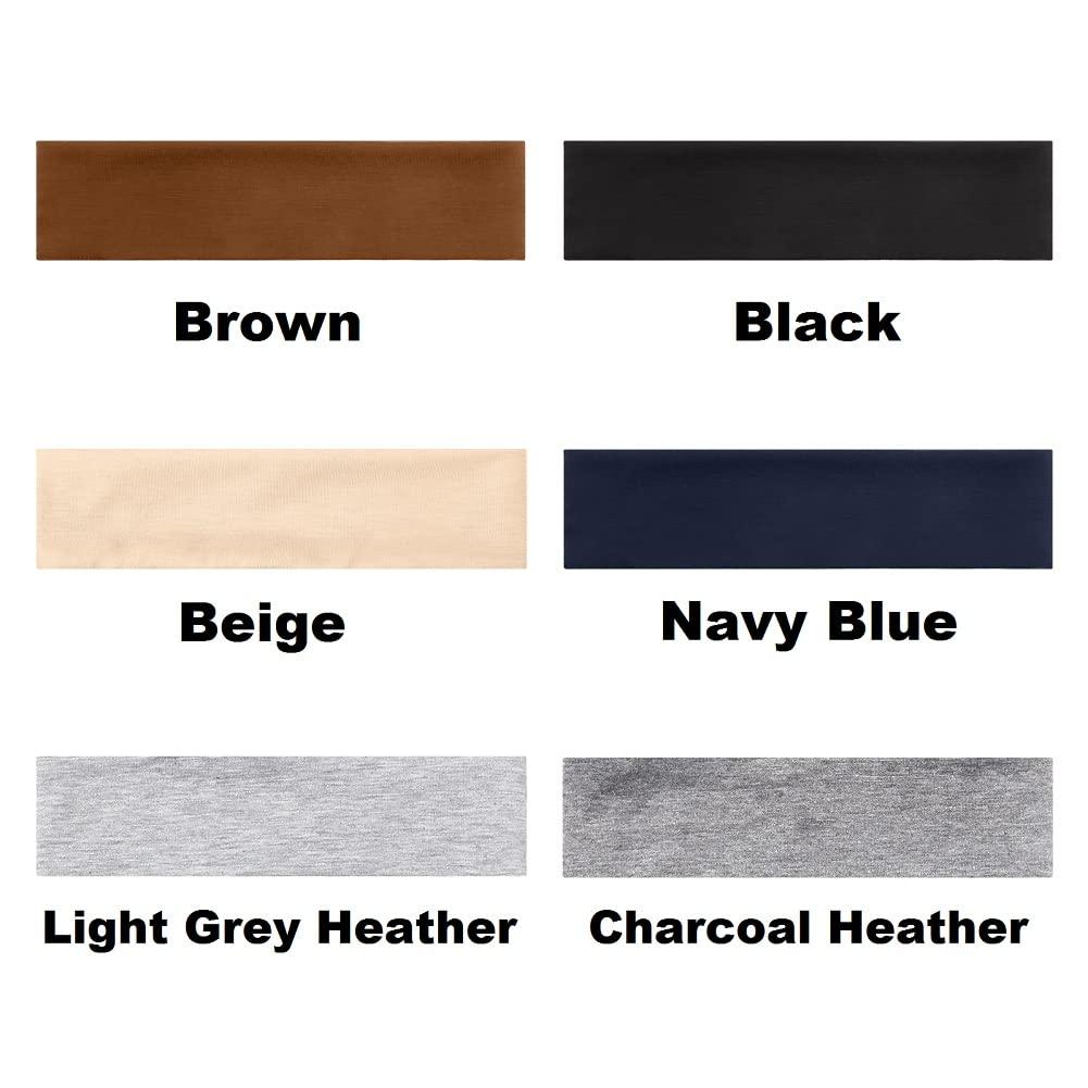 TERSE Headbands for Women Short Hair Non Slip Elastic Sweat Hairbands Soft Fabric Hair Bands Workout Yoga Running Sport Thin Hair Wrap for Girls - Image 6