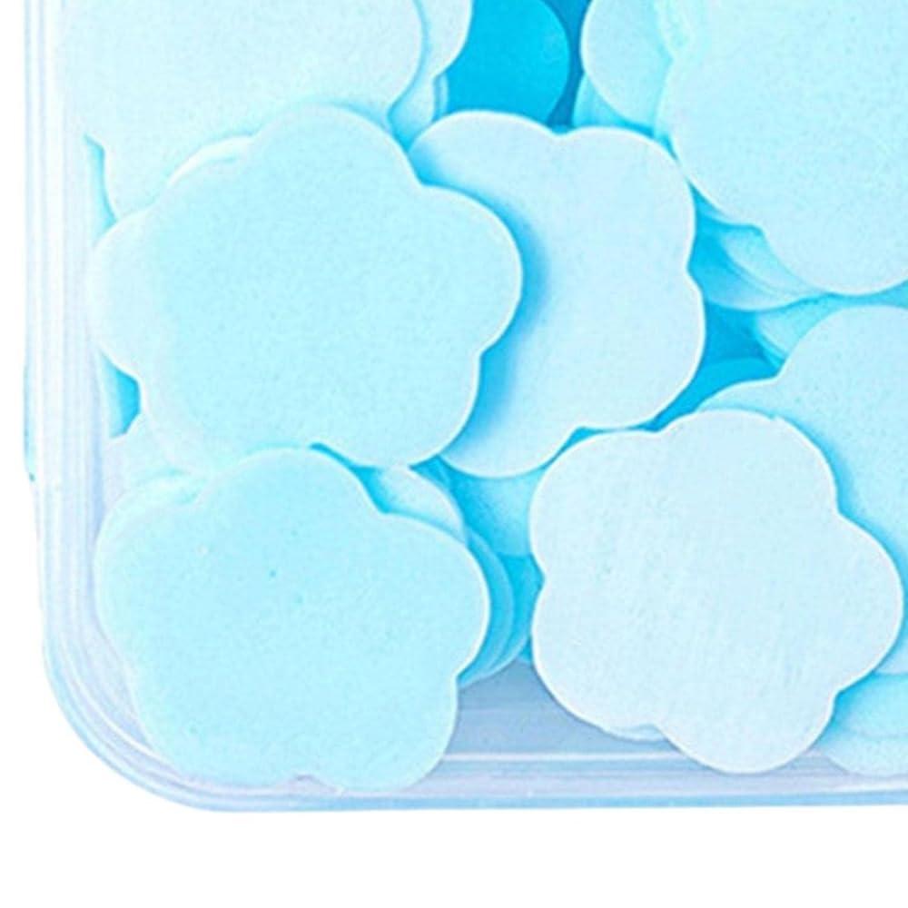 Zenarao Paper Soap, 4 Different Scented Mini Fresh Portable Disposable Petal Hand Wash Sheets, Dissolvable Hand Bath Soap, Suitable for Outdoor, Travel, Camping, 4 Boxes (Approx 400 Sheets) - Image 5