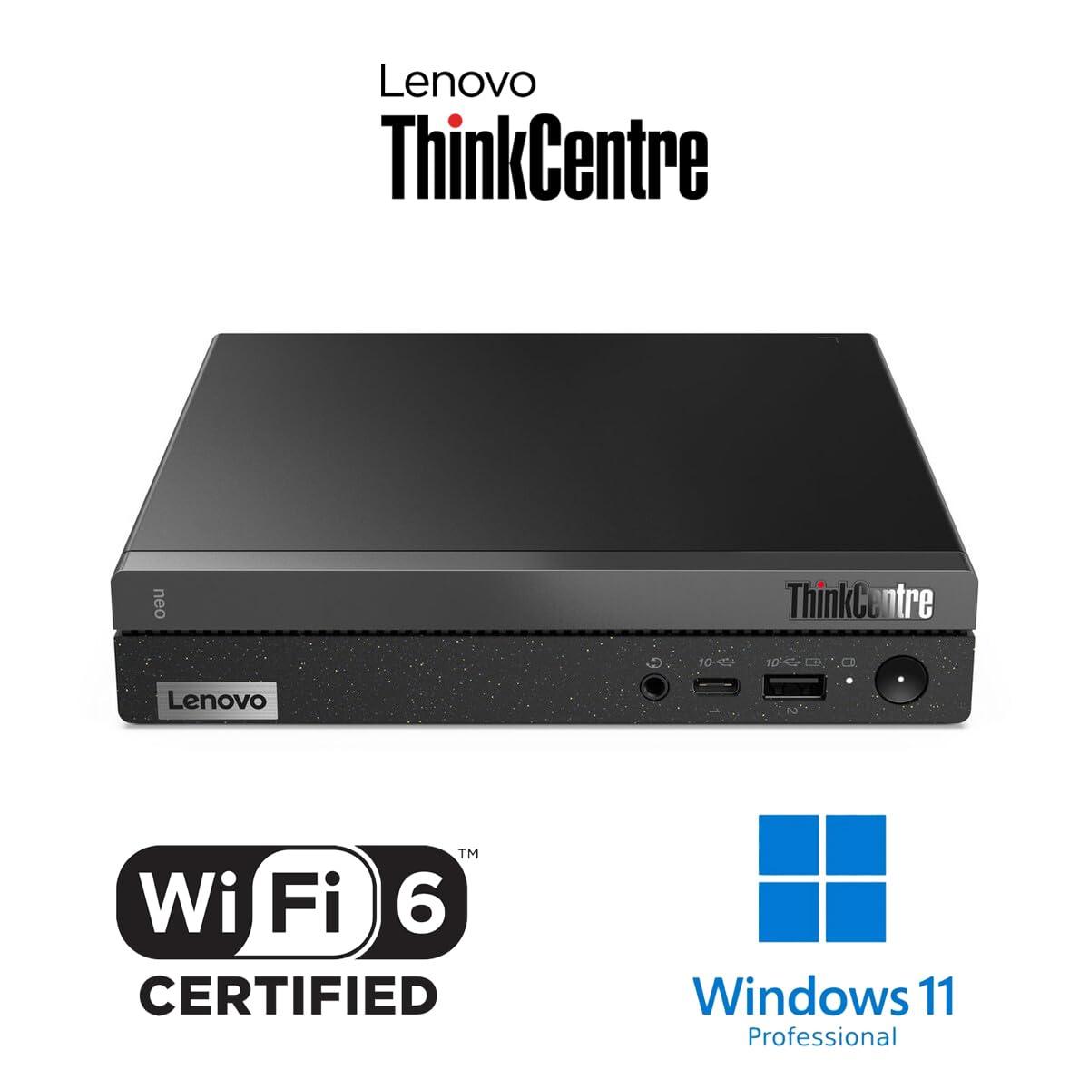 Lenovo ThinkCentre 50q Gen 4 Business Mini Desktop, 13th Gen Intel Core i5-13420H, 32GB RAM, 1TB SSD, Display Port, Wired Keyboard & Mouse, Wi-Fi 6, Windows 11 Pro, Black - Image 2
