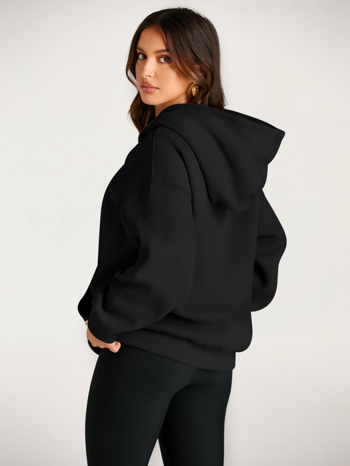 Trendy Queen Womens Oversized Hoodies Fleece Sweatshirts Sweaters Spring Outfits 2025 Pullover Fall Winter Clothes - Image 4
