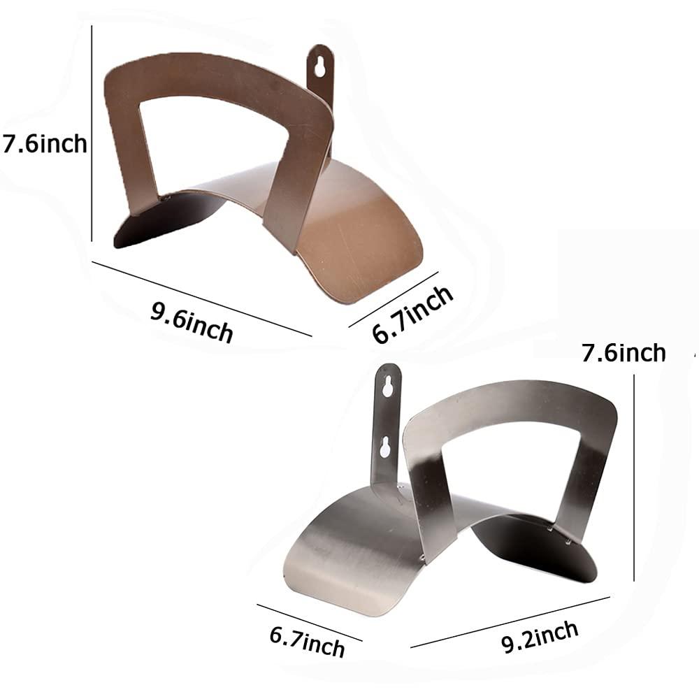 Primst Garden Hose Holder Wall Mount Hose Hanger Heavy Duty Metal Hose Bracket Water Hose Storage Organizer Durable Hose Holders (Stainless Steel) - Image 3
