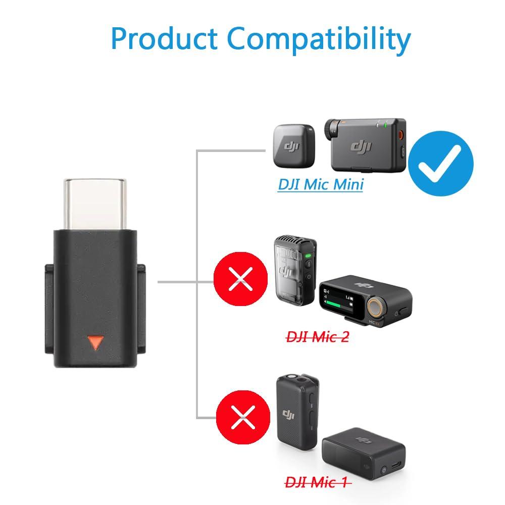 iMusk Original OEM USB-C Adapter for DJI Mic Mini Receiver - Image 2