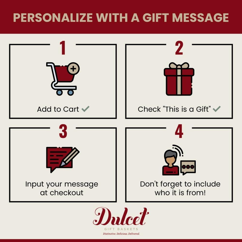 Food Gift Baskets, Anniversary and Wedding, Birthday Gift Baskets For Friends, Family, Him, Her, Parents, and Corporate Gifting By Dulcet Gift Baskets - Image 4