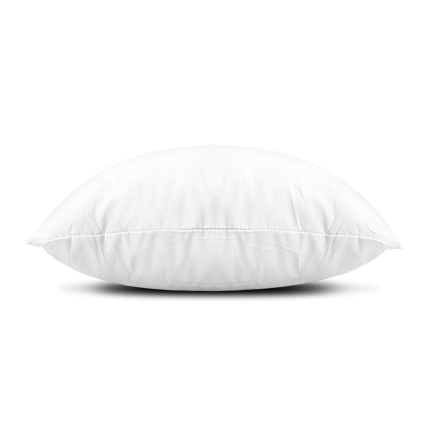 EDOW Throw Pillow Inserts, Set of 2 Lightweight Down Alternative Polyester Pillow, Couch Cushion, Sham Stuffer, Machine Washable. (White, 12x20) - Image 3