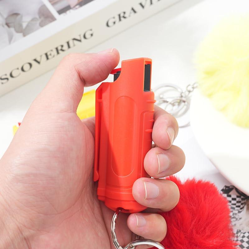 Police Strength OC Defense Pepper Spray Gel Safety Keychain for Easy Carry and Fast Access Finger Grip for More Accurate Strength Pepper Spray - Image 3