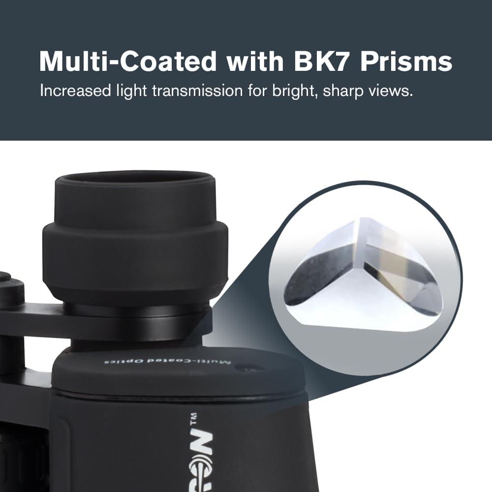 Celestron - Cometron 7x50 Astronomy Binoculars – Entry-Level for Stargazing and Comet Watching – Large 50mm Objective Lenses – Wide 6.6° Field of View – Multi-Coated Optics - Image 4