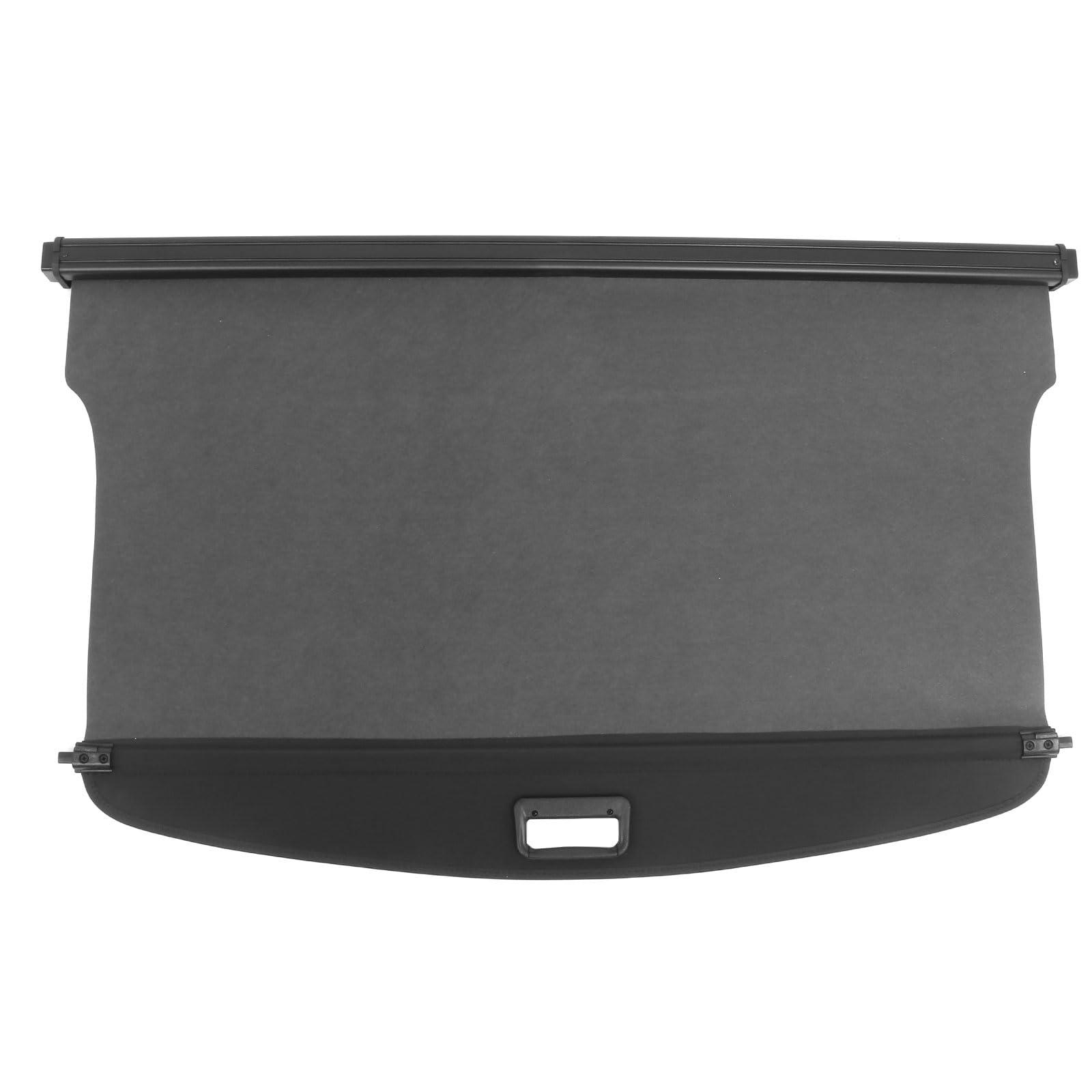 IKON MOTORSPORTS, Rear Cargo Cover Compatible with 2020-2025 Ford Escape, Retractable Rear Trunk Security Cargo Cover Luggage Shade Black Canvas - Image 8