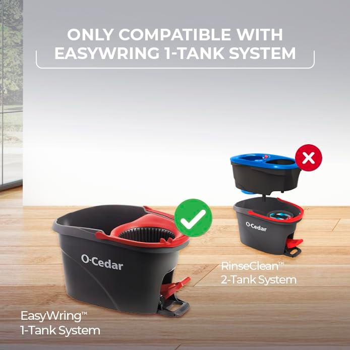 O-Cedar EasyWring Spin Mop Microfiber Refill, White Packaging May Vary - Image 2
