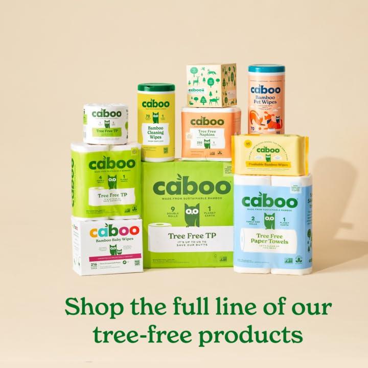 Caboo Tree Free Paper Towels, 6 Rolls, Eco Friendly, Earth Friendly, Sustainable Kitchen Paper Towels with Strong 2 Ply Sheets - Image 8