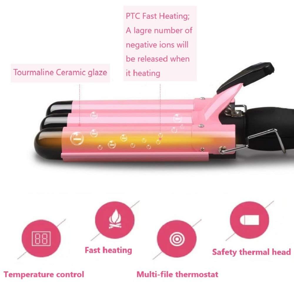 MODVICA 3 Jumbo Barrel Curling Iron Wand 32mm Hair Waver Temperature Adjustable Ceramic Big Waves Hair Crimper (1.25'') - Image 4
