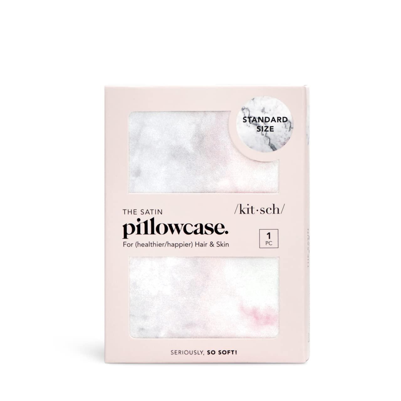 Kitsch Satin Pillowcase with Zipper for Hair & Skin, Softer Than Silk Pillow Cases Queen, Wrinkle-Free, Smooth and Cooling Satin Pillow Covers, Standard Size 19"x26", Marble - Image 8