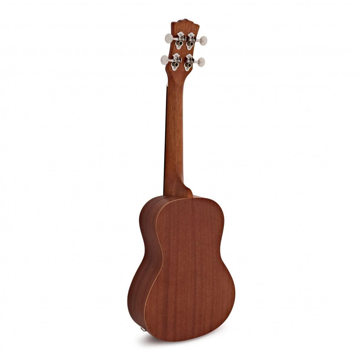 Luna Maluhia Peace Concert Ukulele with Gig Bag, Satin Natural - Image 3