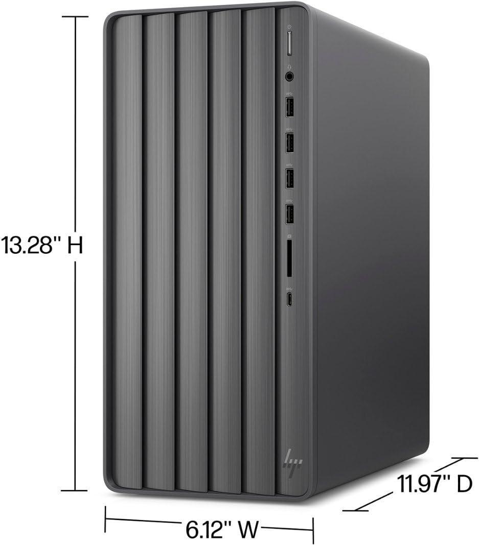 HP Envy Desktop PC 2TB SSD 64GB RAM Win 11 Pro (Intel Core 14th Generation i9-14900KS Processor - 3.20GHz Turbo Boost to 6.20GHz, NVIDIA GeForce RTX 8GB GDDR6) Business Computer - Image 6