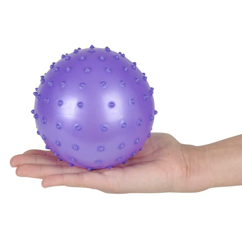 Bedwina Knobby Balls - (Pack of 6) Bulk 7 Inch Sensory Balls and Spiky Massage Stress Balls for Toddlers, with Pump, Fun Bouncy Toddler Balls for Kids Party Favors, Stocking Stuffers - Image 4