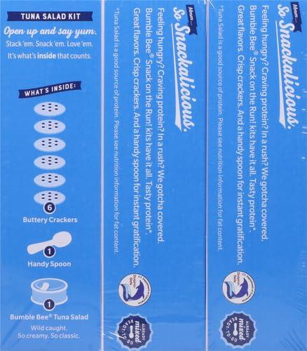 Bumble Bee Snack On The Run Original Tuna Salad with Crackers Kit (Pack of 3) - Ready to Eat Protein Snack Pack - 8g Protein per Box - Wild Caught MSC Certified Tuna - Image 9