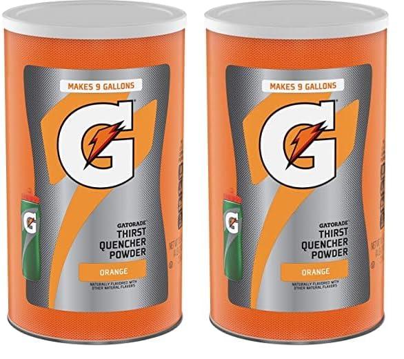 Gatorade Thirst Quencher Powder, Orange, 76.5 oz (Pack of 2)