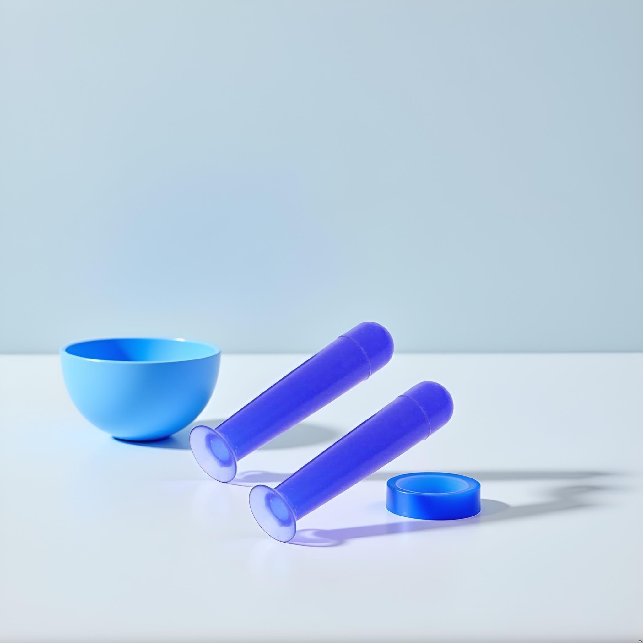 Jowxsx 2Pcs Blue Handy Silicone Contact Lenses Small Suction Cups Stick RGP Inserter Remover Contact Lens Cases Accessories for Health and Household - Image 6