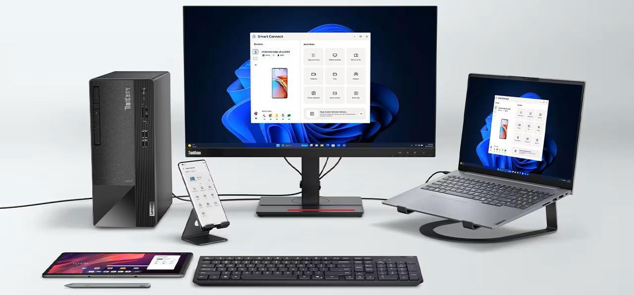 Lenovo ThinkCentre Neo 50t Tower Desktop Computer, 4-core Intel Core i3-13100, 32GB RAM, 1TB SSD, 3-Monitor Ports (DP+HDMI+VGA), RJ-45, WiFi, USB-C, Card Reader, Wired KB & Mouse, Windows 11 Pro - Image 9