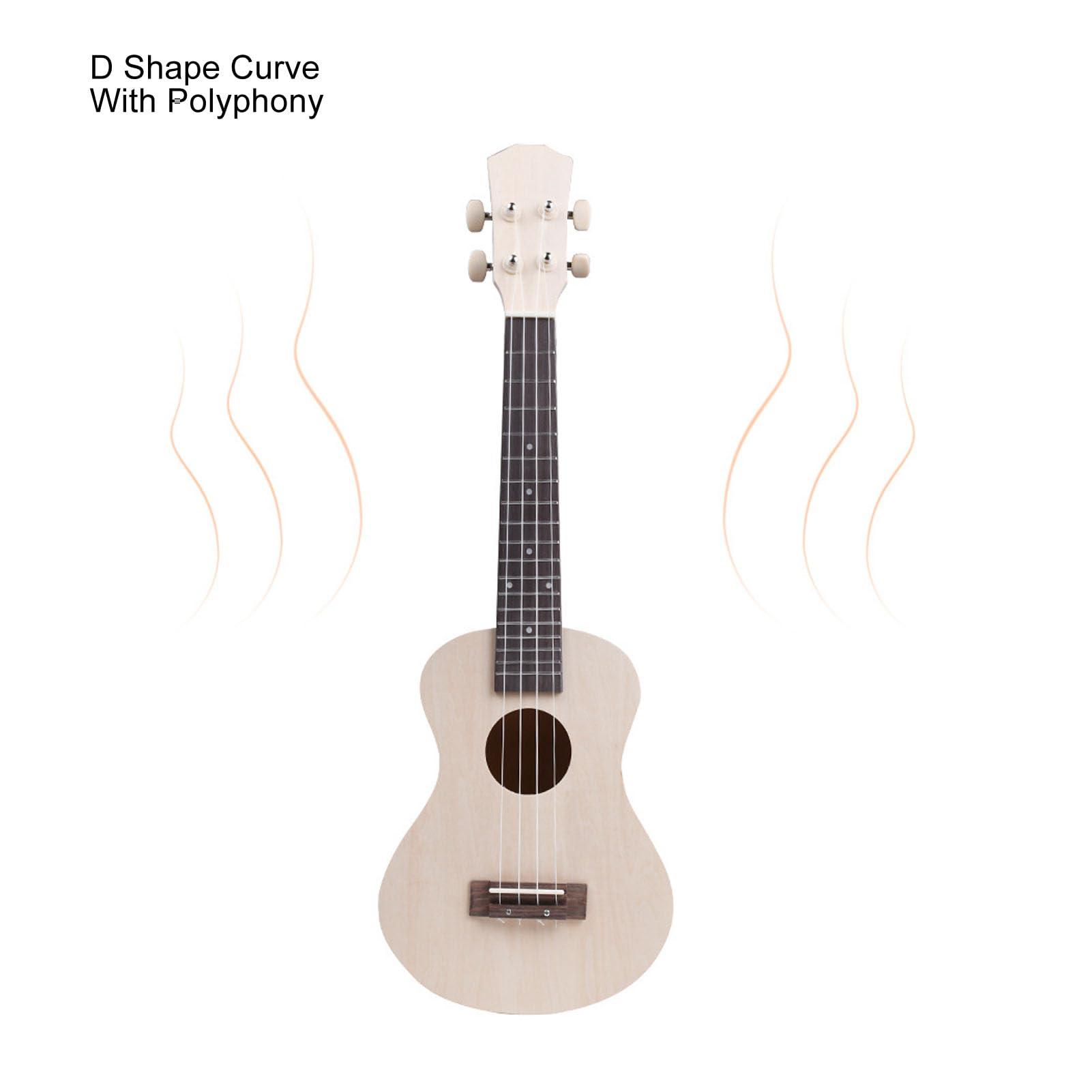 LiebeWH 24 Inch Wooden DIY Ukulele Kit Guitar Build Kit Multifunctional Concert Instrument for Performance and Practicing, LiebeWH956bghvmwu - Image 2