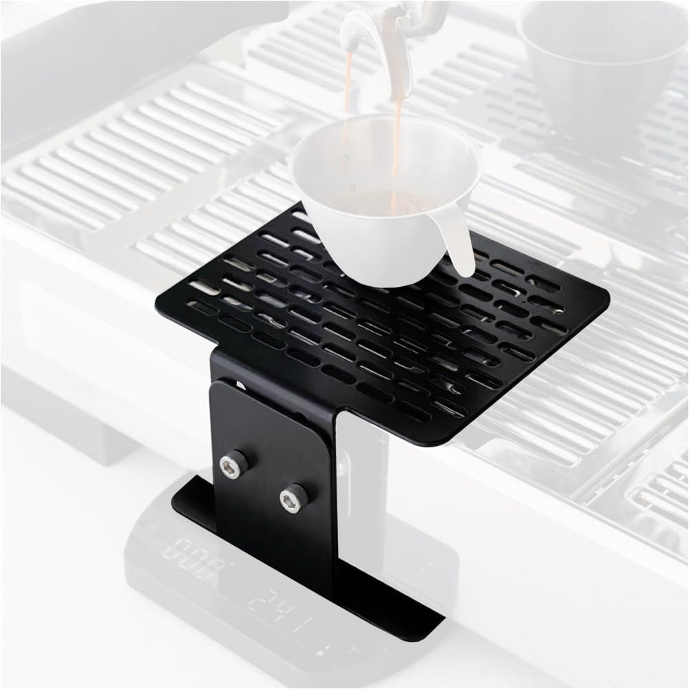 watchget Coffee Weighing Rack Espresso Machine Electronic Scale Weighing Stand Stainless Steel Coffee Scale Rack Stem Waterproof Scale Rod Protection Rack Black