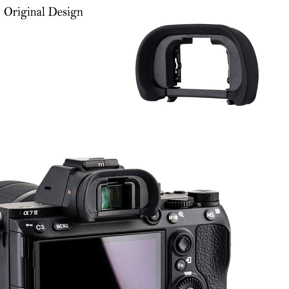 2 Packs Eyecup Eyepiece Eyeshade for Sony a7III a7II a7 a7R IV a7R II a7R III a7S II a9 a58 a99 II Viewfinder Replaces Sony FDA-EP18 FDA-EP16 FDA-EP15 Eye Cup - Image 3