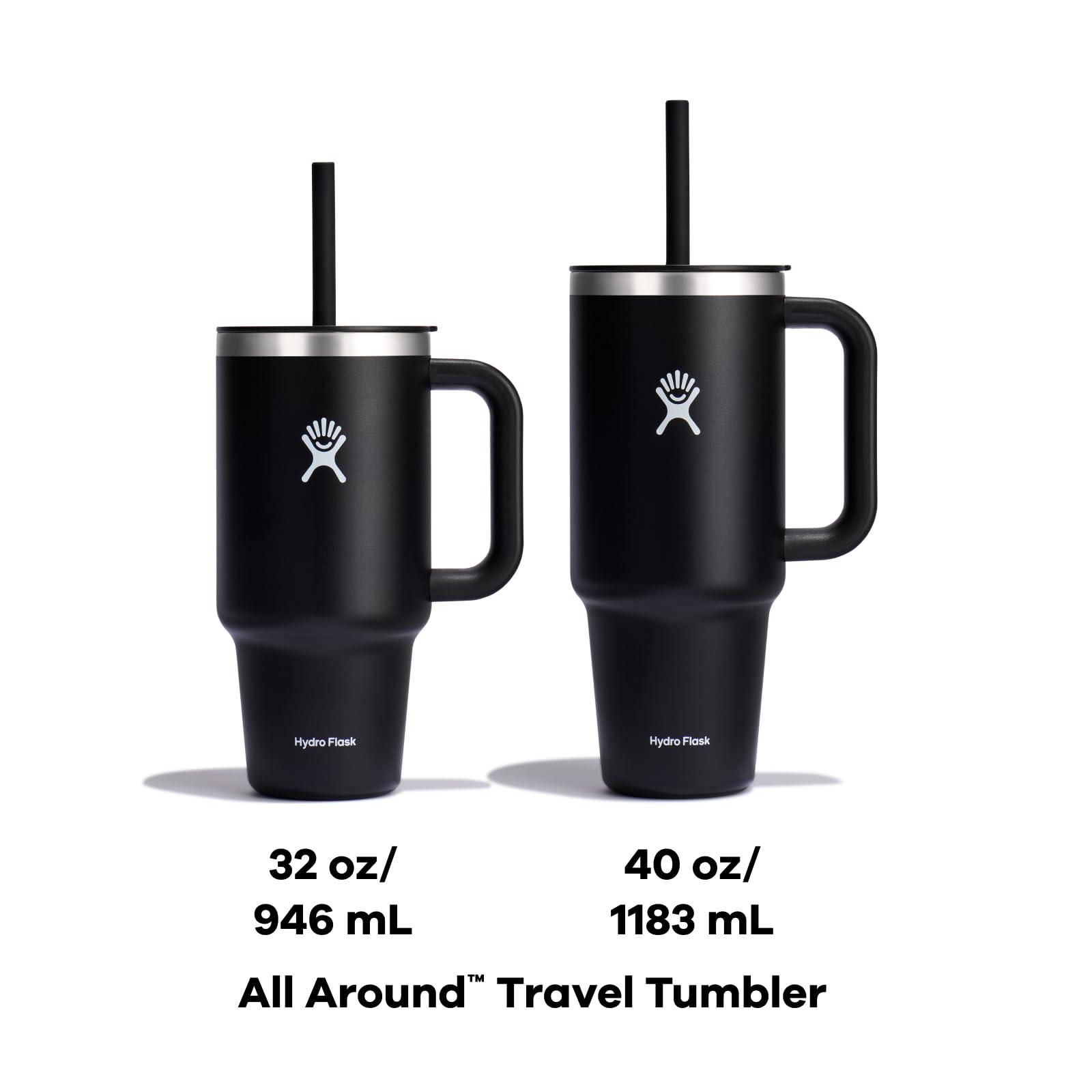 Hydro Flask 40 Oz Travel Tumbler with Handle, Lid and Straw - Insulated Stainless Steel in Trillium - Image 9