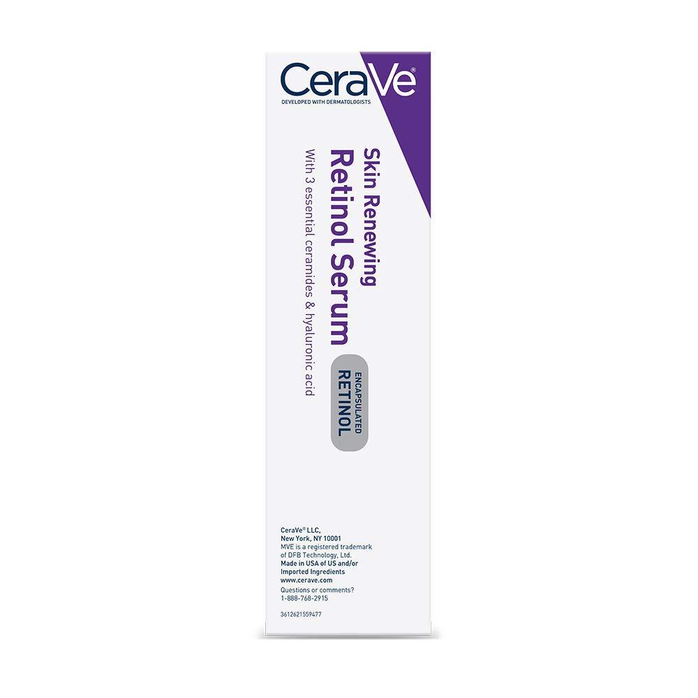 CeraVe Anti Aging Retinol Serum For Face, Encapsulated Retinol With Hyaluronic Acid, Niacinamide & Ceramides, Smooths Wrinkles & Fine Lines, Gentle Skin Brightening Serum, Fragrance Free, 1 Oz - Image 12