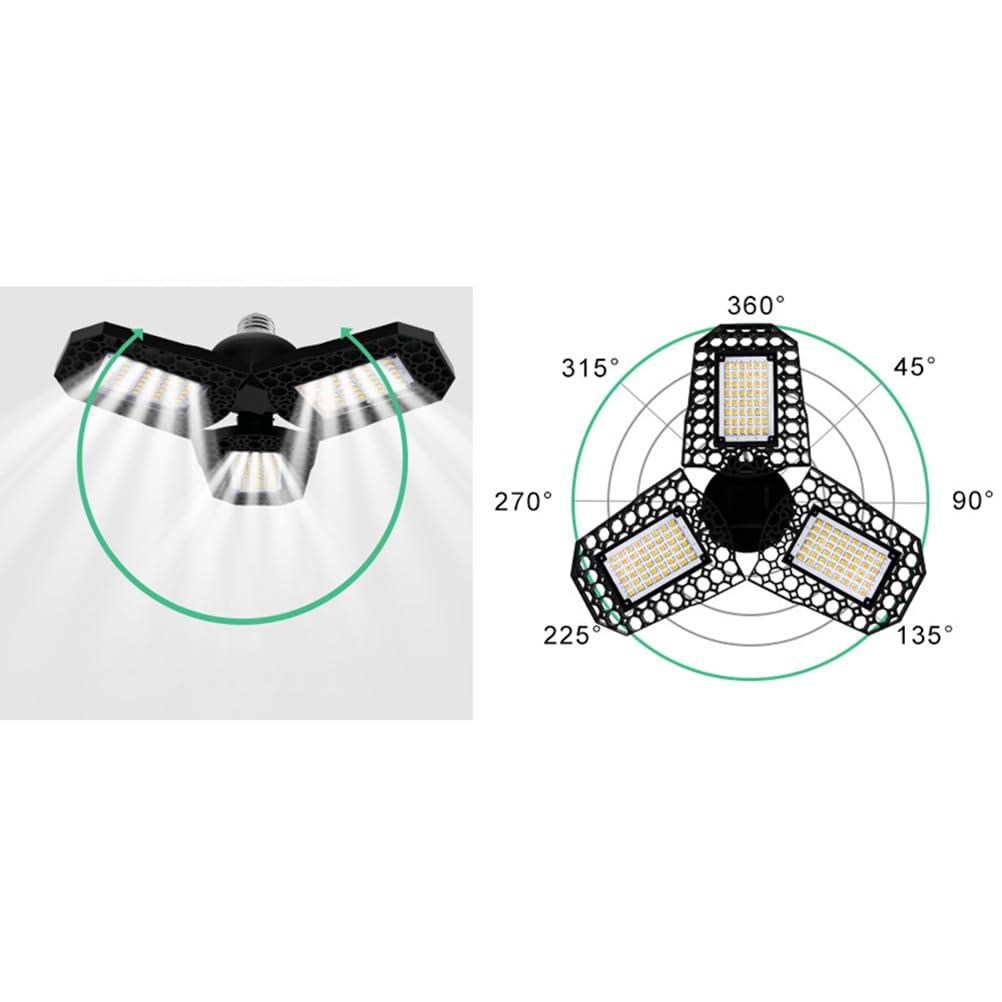Angoily Motion Sensor Garage Light LED Ceiling Light, 1 Pack Outdoor Motion Light LED Work Lights LED Spot Lights - Image 7