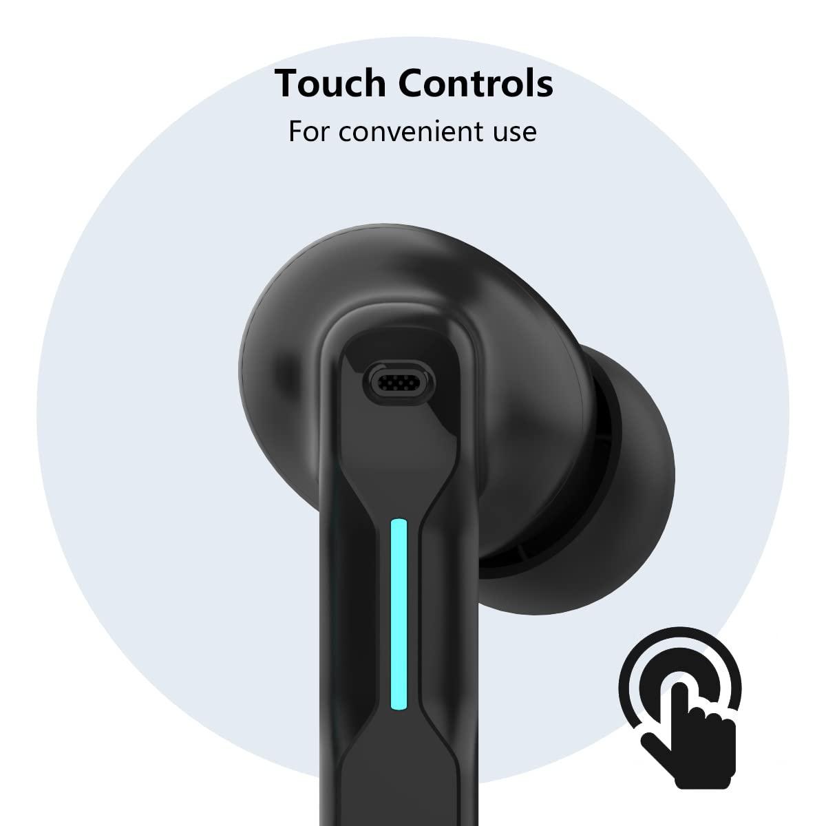FEDIKER SW4 Wireless Hidden Earbuds for PC/Computer/Laptop/Mobile - Dongle & Bluetooth - 40ms Low Latency - 4 Mics – Gaming - Work Headset/Headphones for Office - Image 7