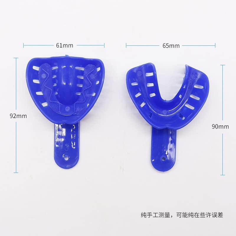 10Pcs Colorful Dental Impression Trays Plastic Materials Disposable Child Teeth Tray Holder Dental Oral Care Lab Equipment (Color : Red) - Image 6