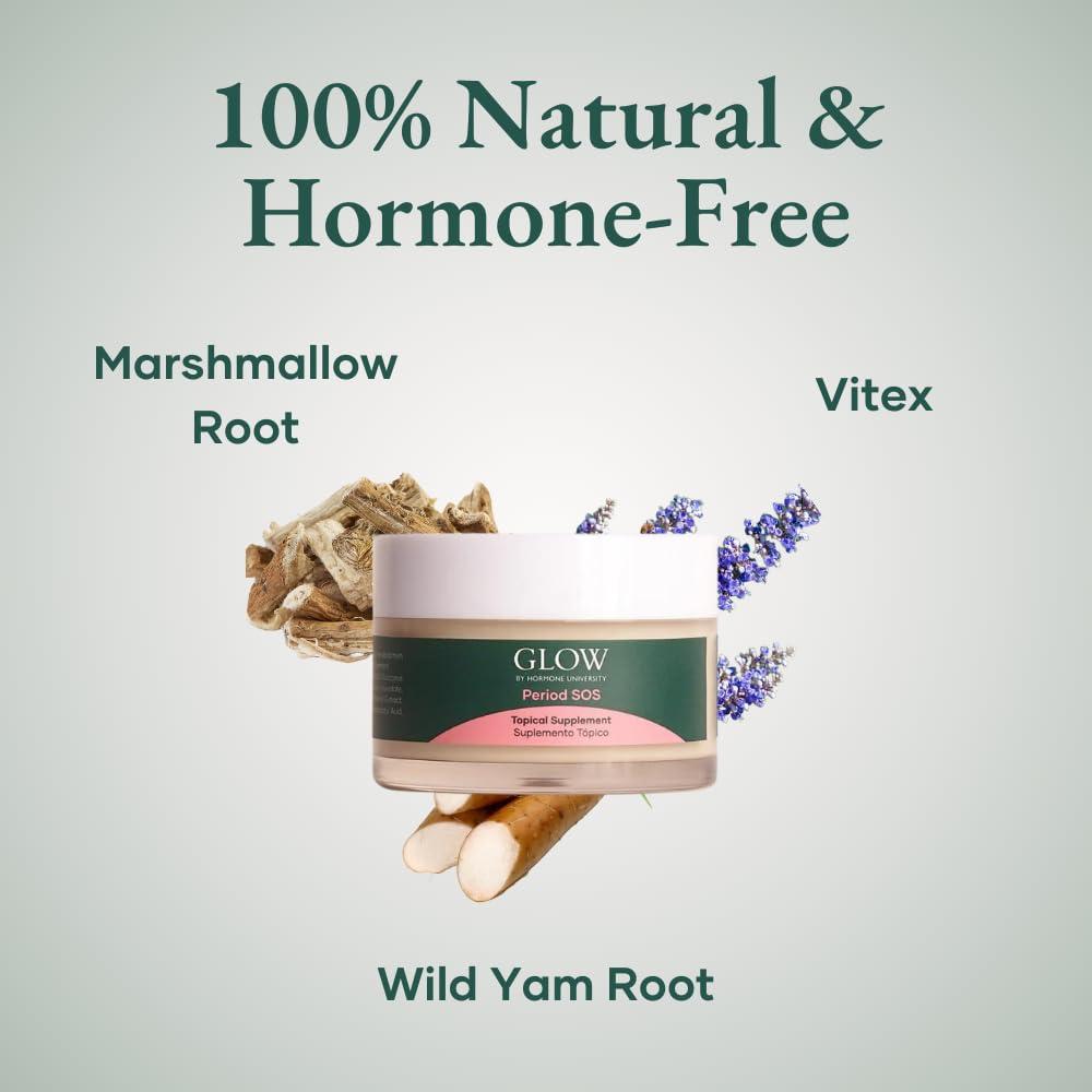 Glow Botanica Period SOS - Wild Yam Cream - Topical Cream for Women - Image 6