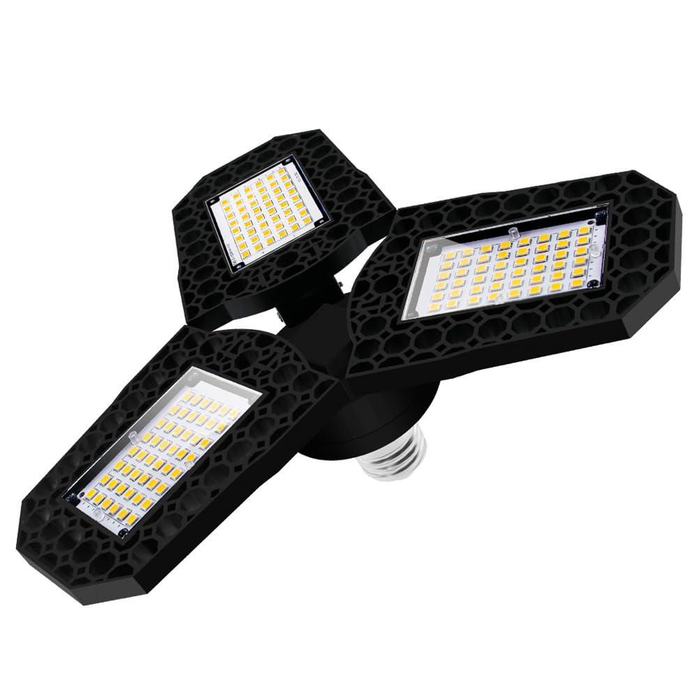Angoily Motion Sensor Garage Light LED Ceiling Light, 1 Pack Outdoor Motion Light LED Work Lights LED Spot Lights