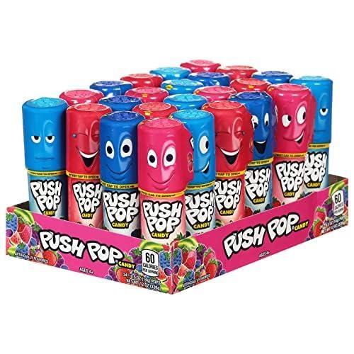 Push Pop Candy Variety Pack, Bulk Candy Individually Wrapped for Party Favors, 24 Count Variety Lollipops, Fun Push Pop Lollipop Gift Baskets, Goodie Bag Gifts & Birthday Kids Party Favors - Image 5